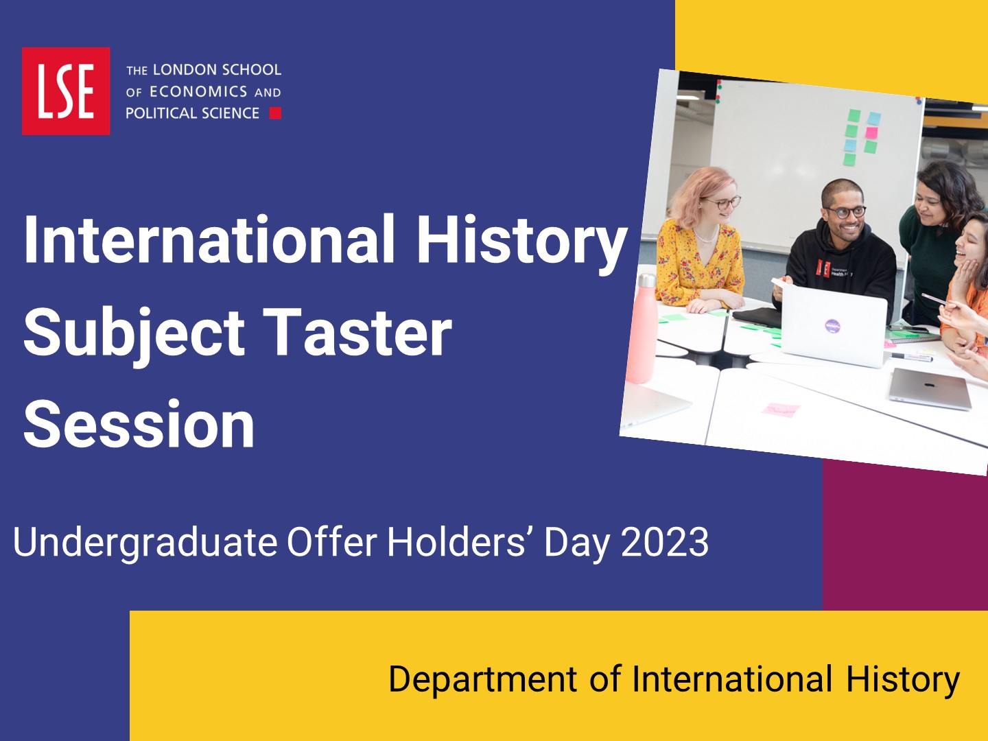 Watch the international history subject taster session