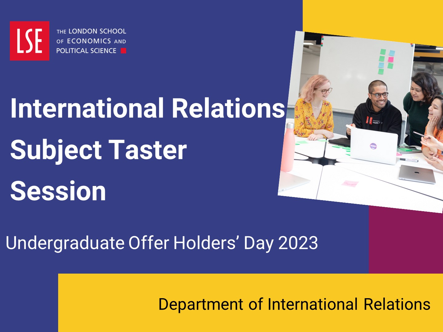 Watch the international relations subject taster session
