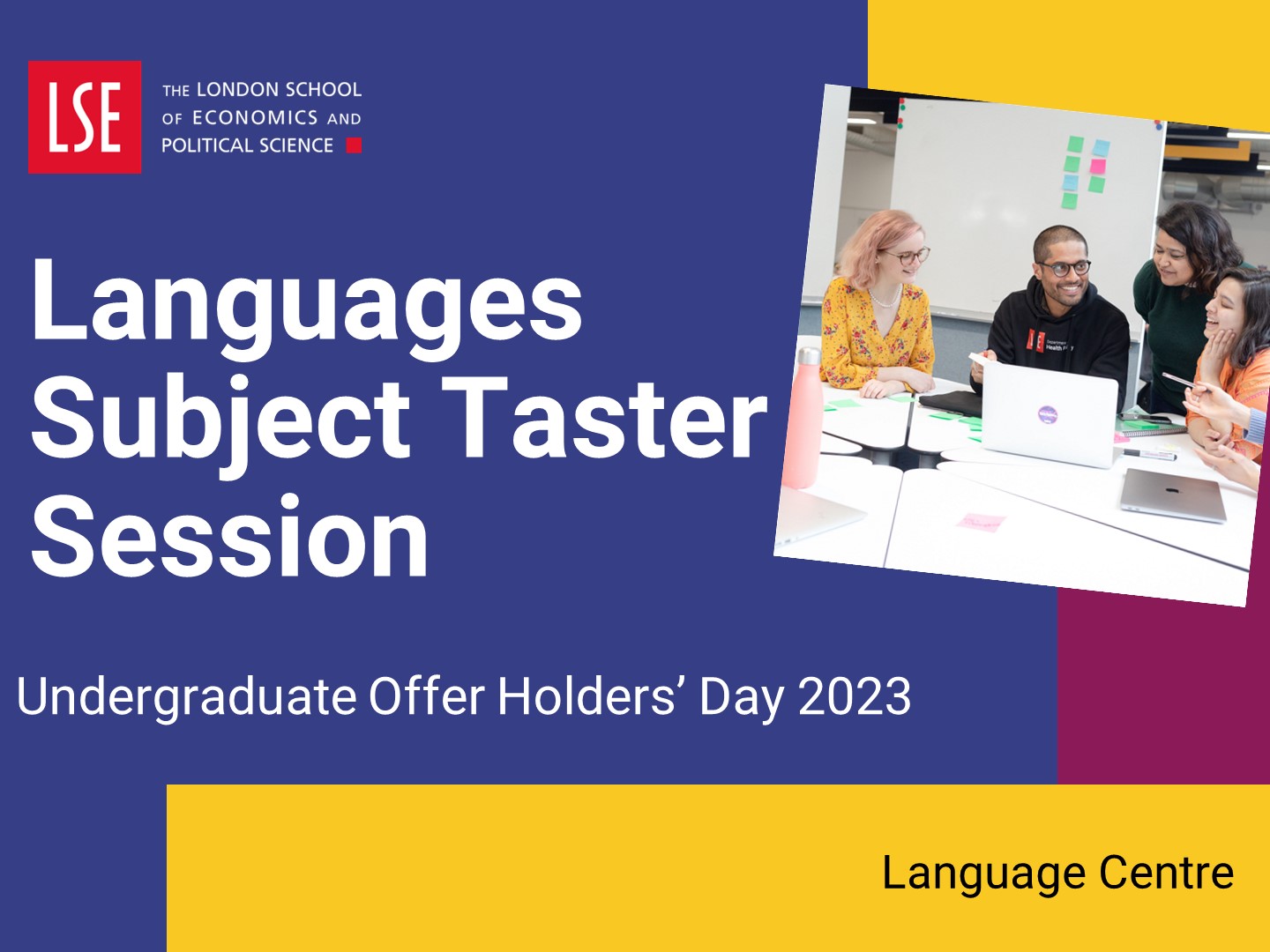 Watch the languages subject taster session