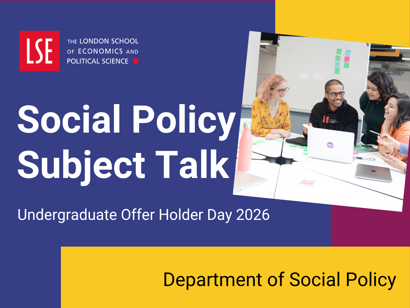 Watch the social policy subject taster session