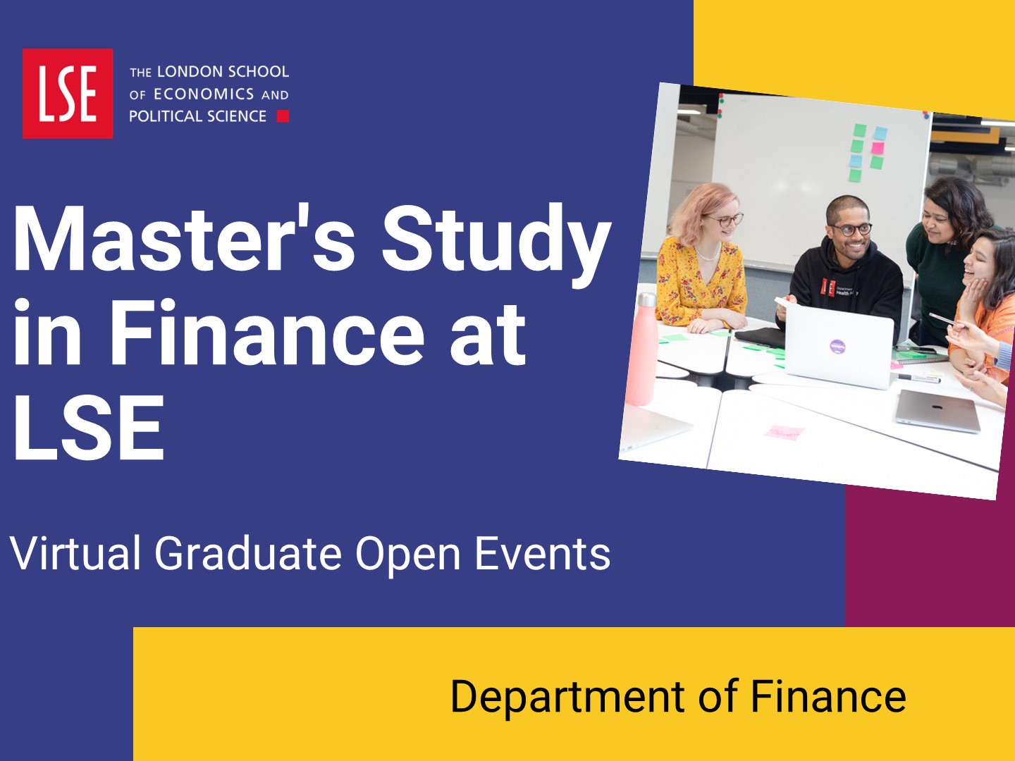 Introduction to master's study in Finance at LSE