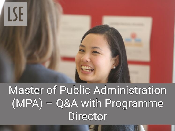 Master of Public Administration (MPA) – Q&A with Programme Director