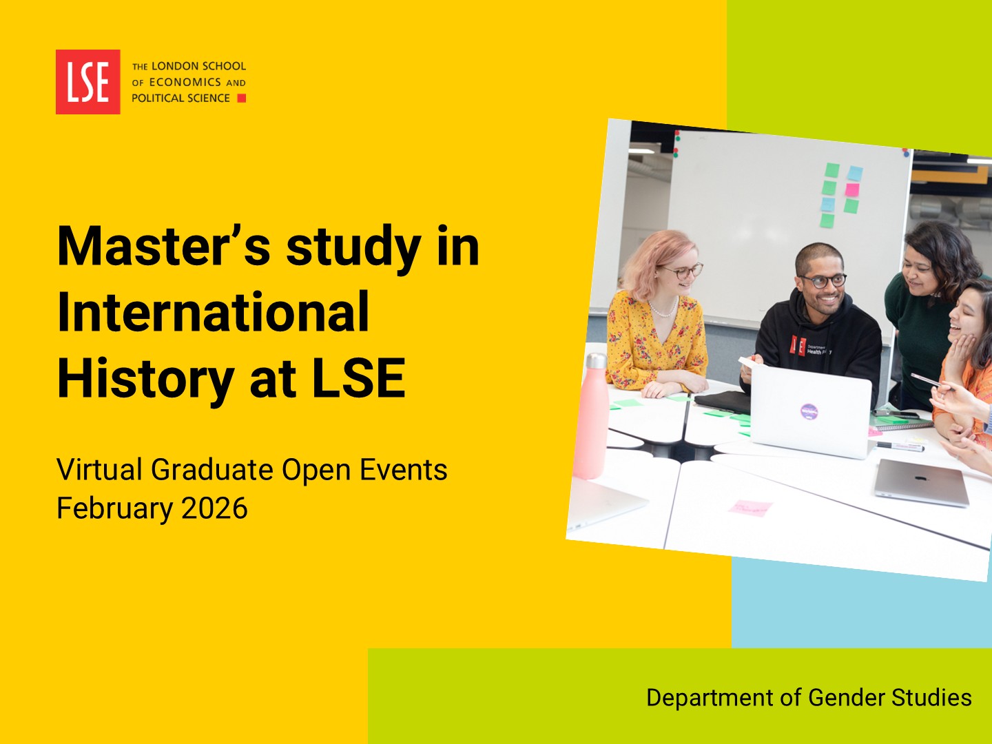Master's study in International History at LSE