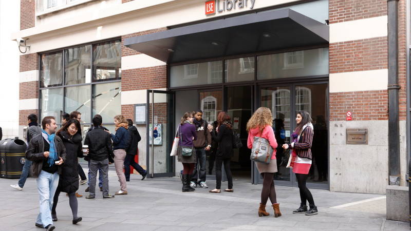 Entrance to LSE's Library