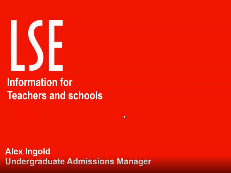 Admissions Policy and Processes webinar