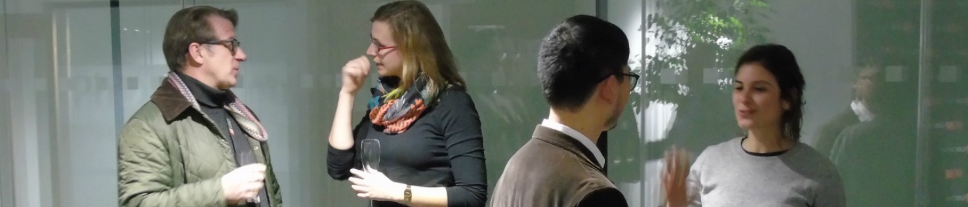 Students talking at the US Centre's PhD networking event