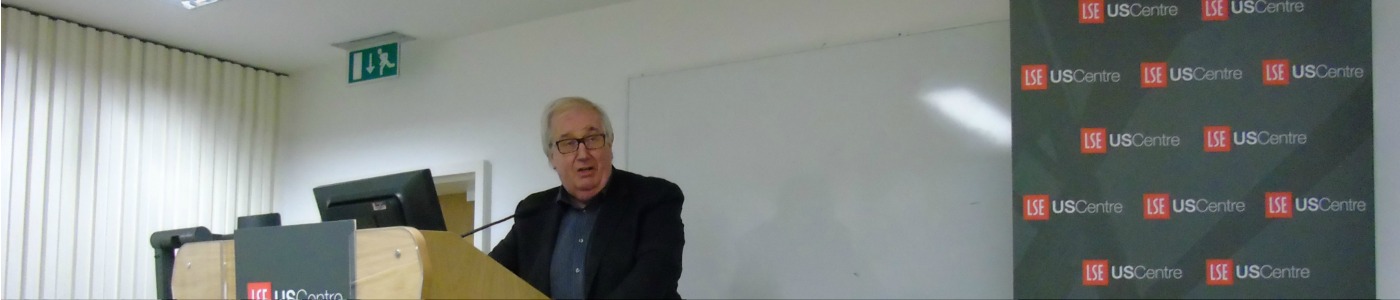 Mick Cox gives his lecture on the LSE's relationship with the US