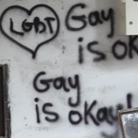 graffiti in Lebanon saying Gay Is OK